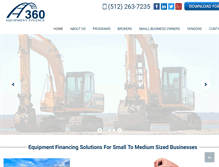Tablet Screenshot of 360equipmentfinance.com